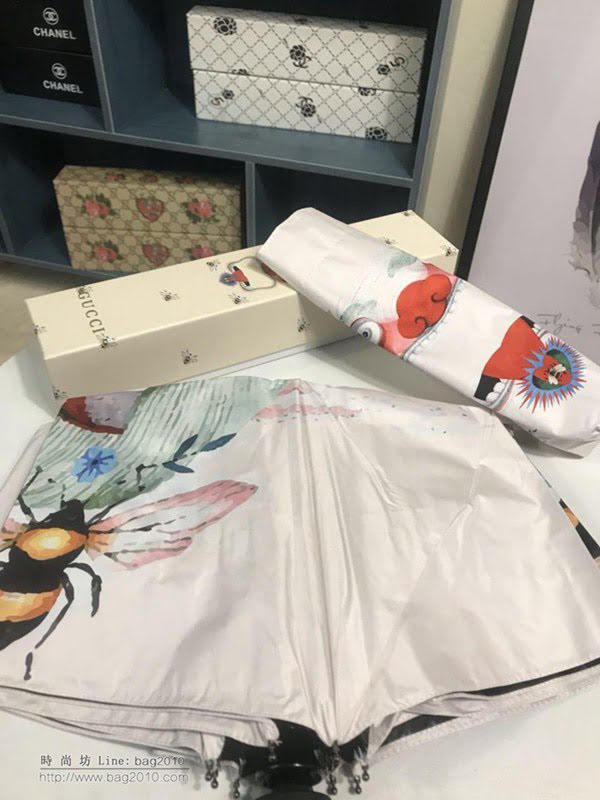 GUCCI古馳傘 怪獸新款 最新火爆單品 G家自動傘 晴雨傘 防曬隔熱 防紫外線  zm1098